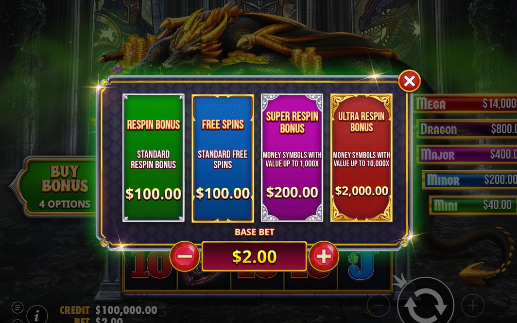 Respin Bonus grid holding MONEY symbols