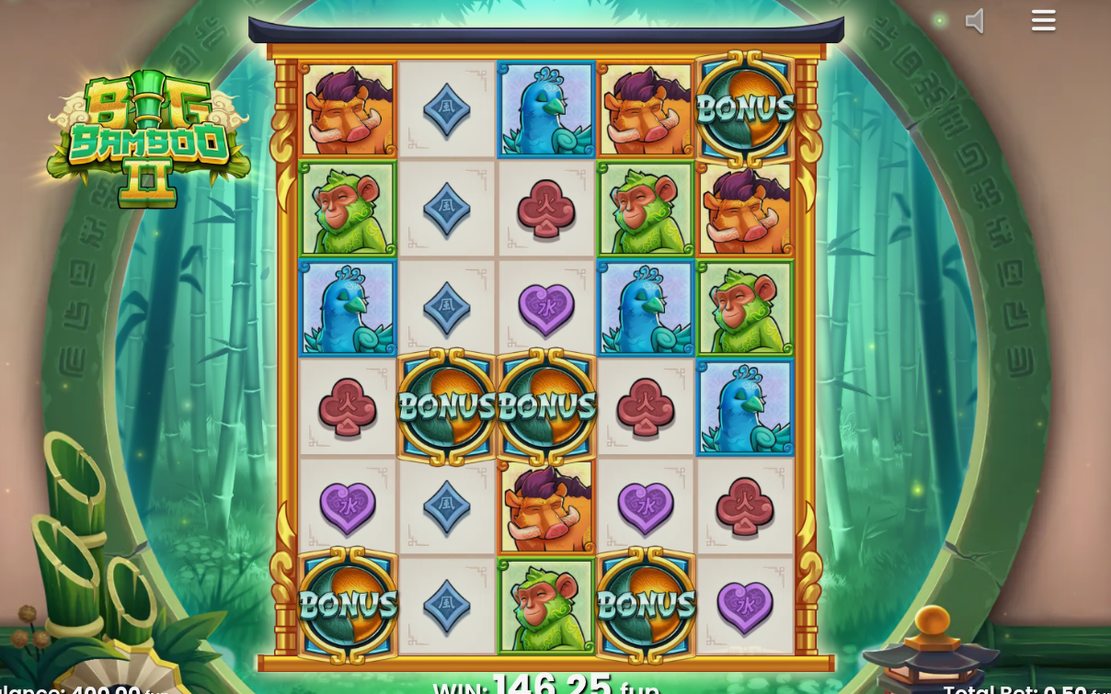Bronze to Diamond frames collecting during Lucky Bamboo respins